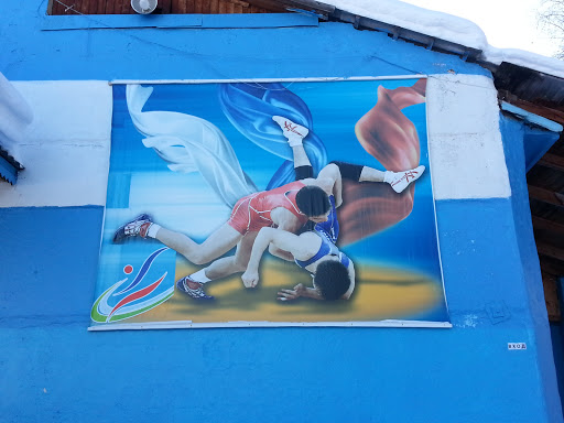 Wrestling Mural