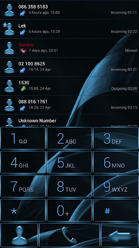 【免費生產應用App】Dialer MetalGate Azure theme-APP點子