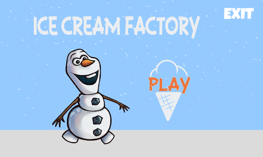 Frozen ice cream factory