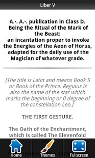 Aleister Crowley Liber 5 FREE Screenshots 1
