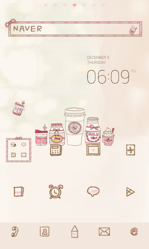 SweetPink dodol launcher theme