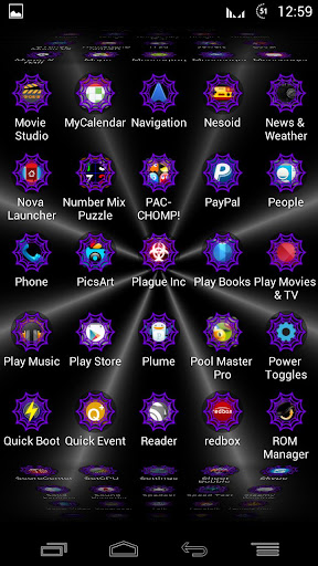 【免費個人化App】Purple Webcons Launcher Icons-APP點子