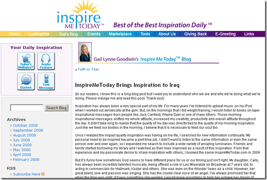 Gail Goodwin : Inspiring the Warriors