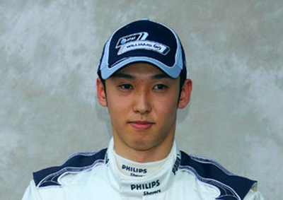 Kazuki Nakajima, Williams, philips, racer, man, f1 driver, pilot f1, white, blue, photo, formula one