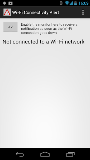 WiFi Connectivity Alert