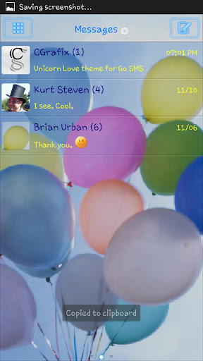 Balloons Theme Go SMS