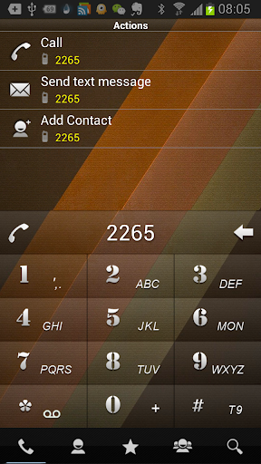 RocketDial Brown2rd Theme