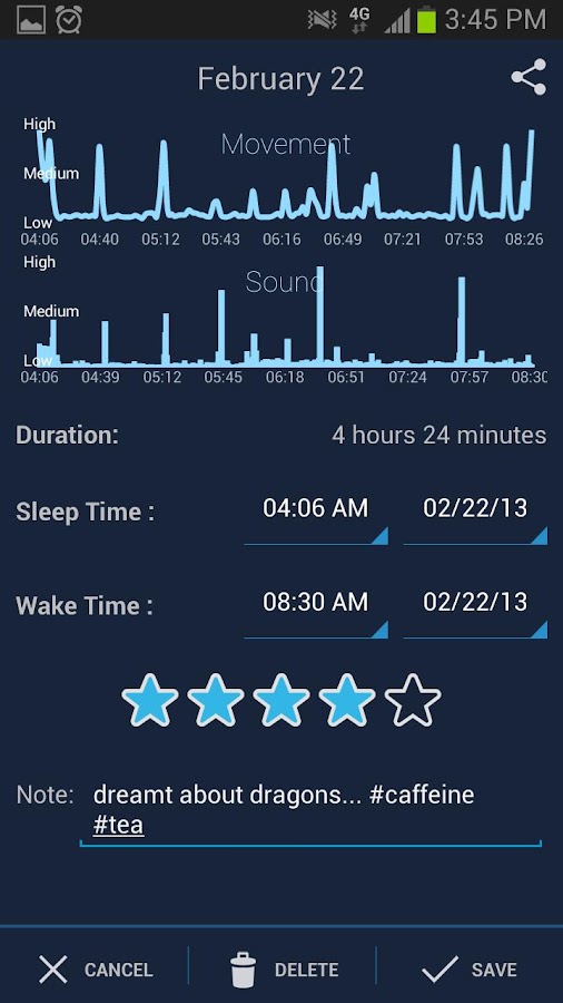    SleepBot - Sleep Cycle Alarm- screenshot  