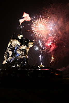 Fireworks Iwo Jima Memorial