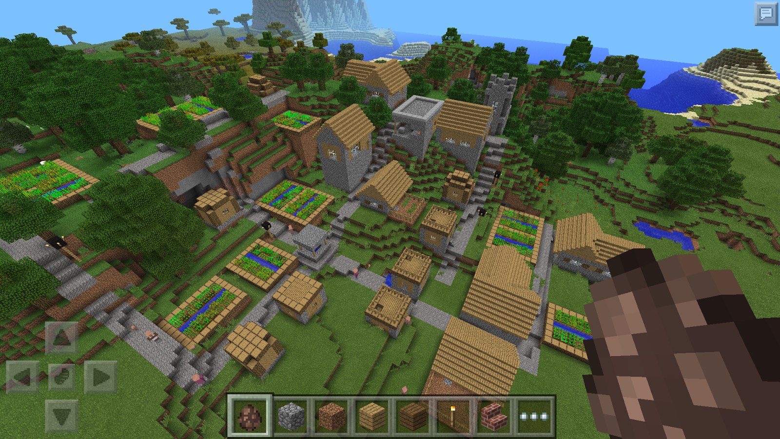 comment avoir un village dans minecraft pe