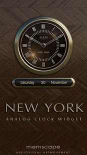 NEW YORK Designer Clock Widget