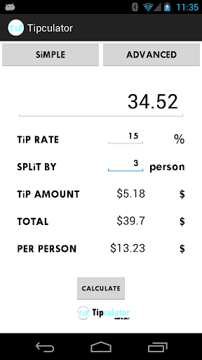【免費財經App】Tipculator - Tip Calculator-APP點子