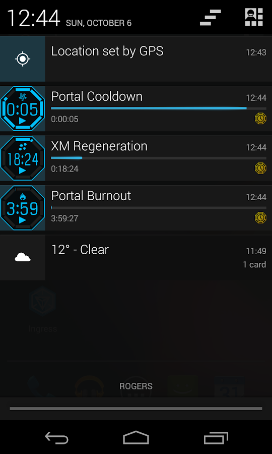 Integrated Timer For Ingress - screenshot
