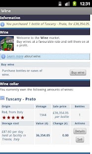 Fine Wine Trader Strategy Game