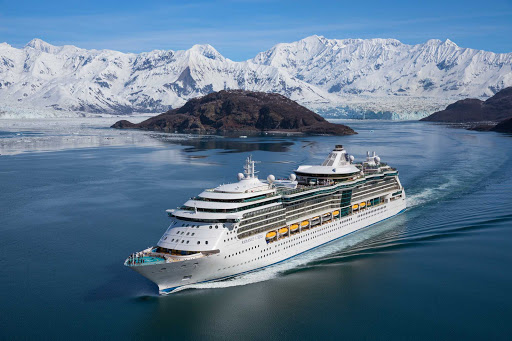  Royal Caribbean's Radiance of the Seas during a glacier voyage in Alaska.