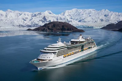  Royal Caribbean's Radiance of the Seas during a glacier voyage in Alaska.