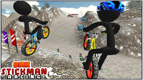 BMX Stickman Racing poster 1