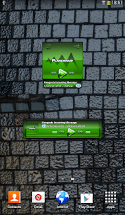 Download Poweramp widgetpack Green Glas APK