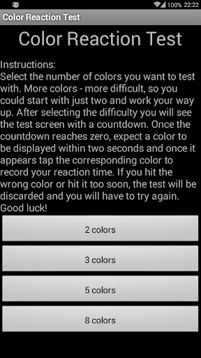 Color Reaction Test