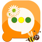 Easy SMS Honey Daisy theme Apk
