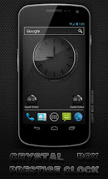 Glass clock. widget. LIGHT. poster 1