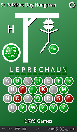 【免費解謎App】St Patrick's Day Hangman-APP點子