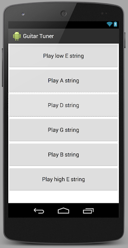 Simple Guitar Tuner