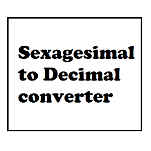 GPS deg min sec to decimal 1.0