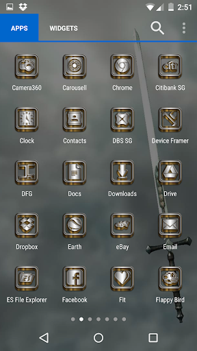 【免費個人化App】SilverGold 3D Icon CM&Launcher-APP點子