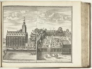 Gezicht op het Academiegebouw te Leiden, 1726