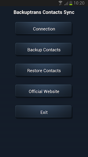 Backuptrans Contacts Sync