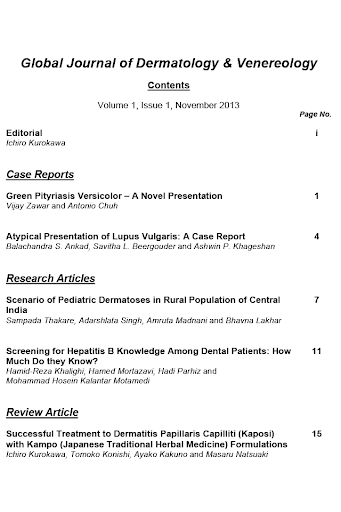Global Journal of Dermatology