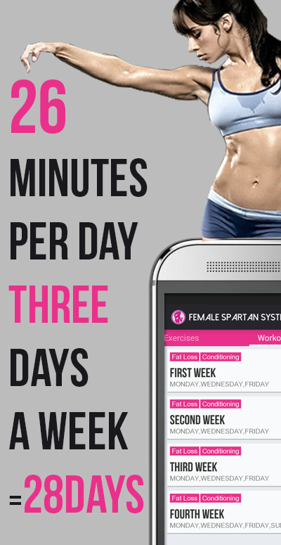 Android application 28 Days Women Spartan Workouts screenshort