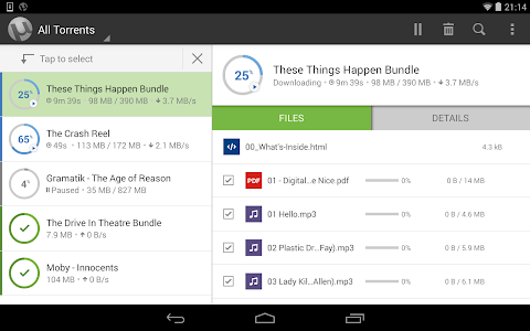 Screenshot µTorrent® Pro - Torrent App v2.24