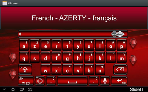 SlideIT French AZERTY Pack