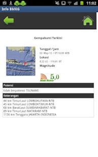 Info Gempa dan Cuaca - screenshot thumbnail