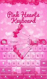 Free Download Pink Hearts Keyboard APK