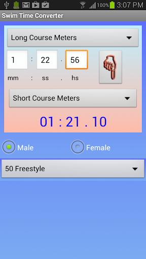 Swim Time Converter