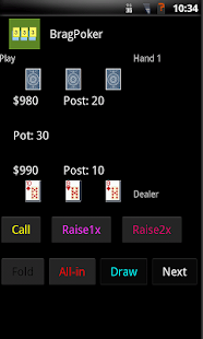 Android application Brag Poker screenshot