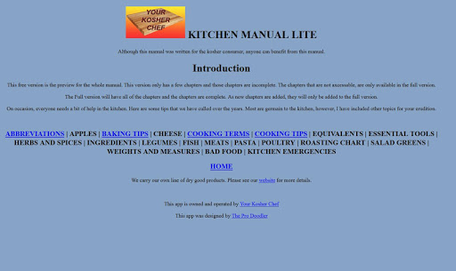 Kosher Chef Kitchen Manual OLD