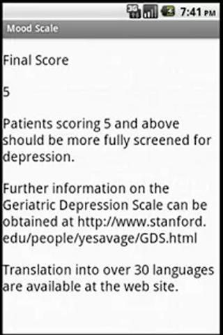 【免費健康App】Geriatric Depression Scale 2.0-APP點子