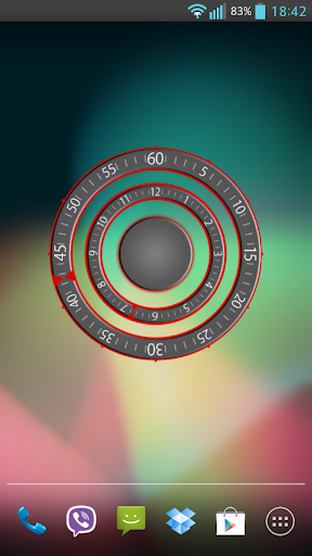 Modern Three Clock Widget