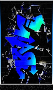 Graffiti Blue EvolveSms Theme