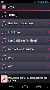 How to get Lyrics for Girls' Generation 1.4.1.1 apk for android