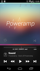 Screenshot Poweramp skin Dark 2in1 v1.0.3