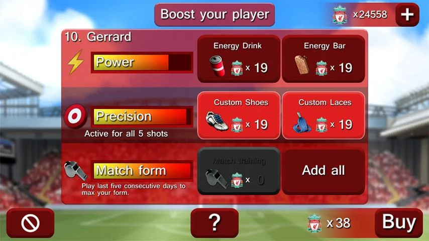 Liverpool FC Powershot Chall. - screenshot