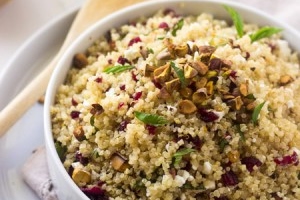 Healthy Crunchy Quinoa Salad (with Pistachios)