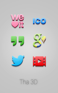 Free Download Tha 3D - Icon Pack APK for Android