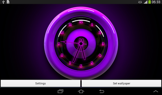 download นาฬิกา Neon free