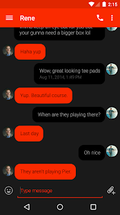 Free Download EvolveSMS Theme DarKoy Rounds APK